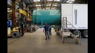 350 hp Mobile Boiler Room: Boiler Installation Time Lapse