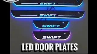 Swift Led door scuff plates with mirror finish *Available for all cars*