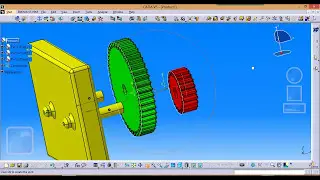 Simple GEAR DESIGN SIMULATION WITH CATIA V5||DMU K