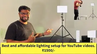 Best and affordable lighting setup for YouTube videos. ₹1500/-