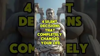 4 Silent Decisions That Completely Changed Your Life (Stoic Wisdom)