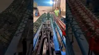 GST PVC coated diamond wire mesh fence machine for sale
