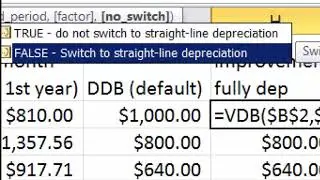 5. Variable Declining Balance (SABA 1 Depreciation and Amortization)