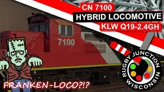 CN 7100 Hybrid Locomotive on CN M347