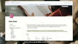 Bible Study in Notion - Free Template Walkthrough