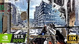 METRO EXODUS - 8K 60fps Benchmark | RTX 3090 | ULTRA Graphics | 5.2GHZ | Ray Tracing & DLSS On