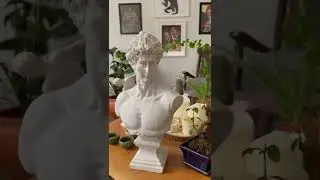 Classic White David Bust Statue Modern Art Home Decoration Idea