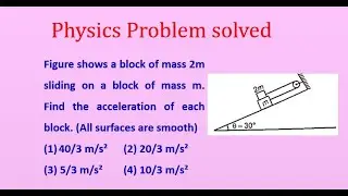 Acceleration of Blocks on Smooth Surfaces | Two-Block System Explained