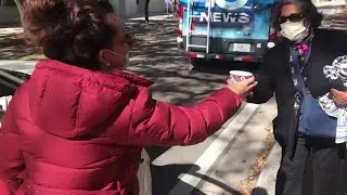 Neighbors come out to help homeless on Christmas