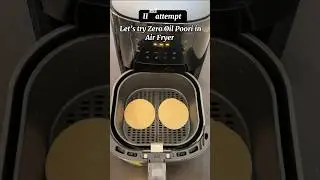 *Viral* Zero Oil Poori in Air Fryer🫣| 2nd Attempt#shorts #viral #viralshorts #reels #yt #trending