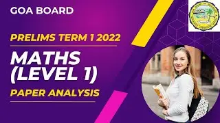 Goa Board | Maths MCQ Paper | Level 1| SSC Prelims | 2022