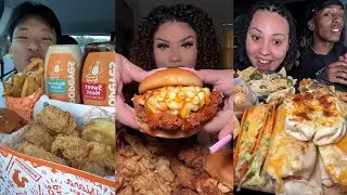 Подборка мукбангов из TikTok | Burger King, Pizza Hut, Taco Bell, Chick-fil-A, Popeyes и многое д...
