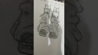 Shoes Sketch 💕 #art #drawing #sketch #artist #draw #drawingstyles