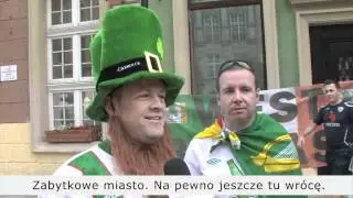 Hiszpanie i Irlandczycy o Gdańsku/Spanish and Irish fans about Gdansk