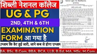 UG & PG Examination Form || 2nd, 4th, 6th Sem Examination Form 2025 || Back/Regular Examination Form