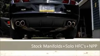 2013 Camaro SS Solo High Flow Cats and NPP Exhaust Before and After
