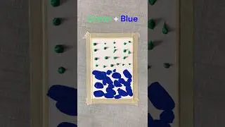 Blending Green and Blue 🌿💙| Simple blending tutorial 🎨 #art #diy #painting #arttutorial #blending