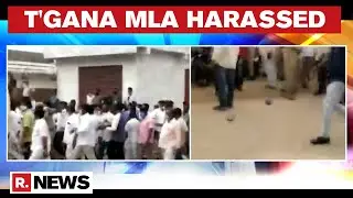 Locals Pelt Slippers At TRS MLA During Visit To Flood-affected Medipally Area In Hyderabad