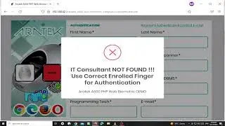 Fingerprint MATCH NOT FOUND using @aratek-biometrics A600 Biometric Scanner