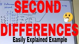 Second differences math|How to find second difference quadratic|Second difference quadratic equation