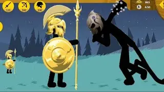 THE STRONGEST GOLDEN SPEARTON VS TITAN LORD SPEARTON, FINAL BOSS - Stick War Legacy - stick0123.apk