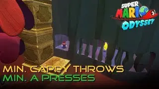 Inside the Stone Cage - 0x A Presses / 2x Cappy throws | Super Mario Odyssey
