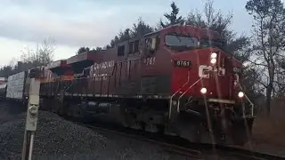 CPKC 231 with CP 8761E passing Ajax | April 21 2025