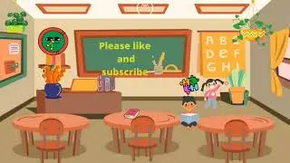 Animated Classroom background Green Screen |Back To School Free Download