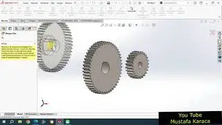 Solidworks İle Düz Dişli Montajı ve Animasyonu