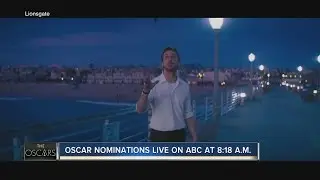Oscar nominations live on ABC at 8:18AM