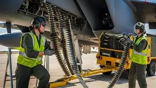 US Loading Hundreds of Thousands 20mm Rounds Into Deadliest F-15 Fighter Jet