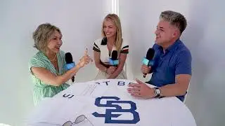 Julie Triolo and Julian Franco, Fox & Sandy Song in the SPORT BEACH Content Studio