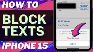 Как заблокировать текстовые сообщения на iPhone 15