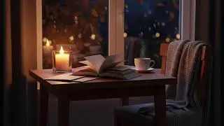 Fireside Jazz on a Cold Winter Night | Crackling Fireplace & Smooth Piano Calm