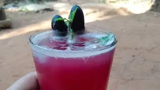 A Special Welcome Drink||Grape-Mint Lemonade|| dine and decor.
