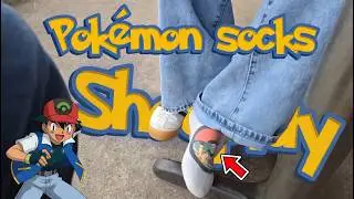 Shoeplay in ADIDAS and pokemon socks Live ASMR Highlight! #pokemon #socks #live