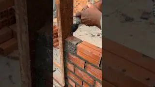 Installing Anchor Bolts on Wooden Door Frame While Laying Bricks &ndash; Step by Step Guide! 🧱