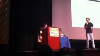 Eli Hayes Presenting Sparkrelief at NY Tech Meetup