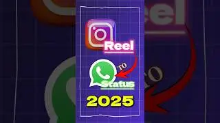 How to share instagram reels on whatsapp status without link #shorts #reels #whatsappstatus