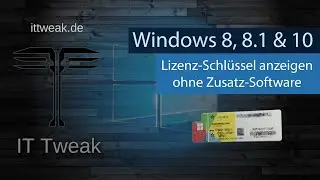 Windows 8, 8.1 und 10 - Lizenz Schl&uuml;ssel Key auslesen ohne Zusatz-Software |4K