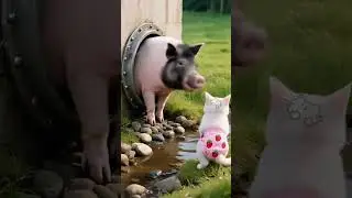 Unlikely Best Friends: Kitten and His Pet Pig Live Happily Together🐱🐷