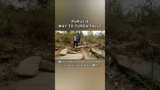 WALKING DOWN THE STONE-CUT STAIRS TOWARDS TURGA FALLS PURULIA AJODHYA PAHAR #travel #shorts #video