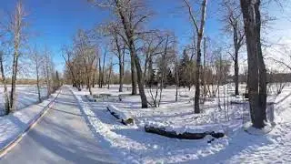 Bowness Ice Trail Skating in 360