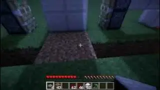 Minecraft Tutorial-como hacer una puerta con pistones