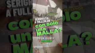 Serigrafia a FULL color con solo UNA malla‼️ #transfer #serigrafia #digitalprint