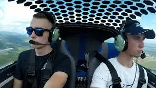 Flying over eastern Slovakia on Viper SD-4