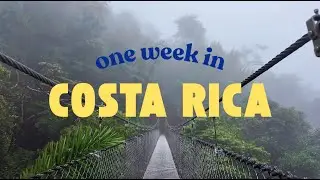 one week in Costa Rica 🇨🇷 canyoning, hot springs, canopy tours and sloth spotting 🦥 pura vida 🌴