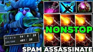 Nonstop Spam Assassinate with SCEPTER Sniper Midlane Imba Build - Dota 2 Pro Ranked Gameplay