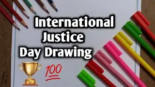 international justice day drawing/international justice day drawing easy