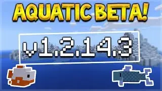MCPE AQUATIC BETA! - Minecraft Pocket Edition NEW Biomes, Shipwrecks & More! (1.2.14.3 Beta)